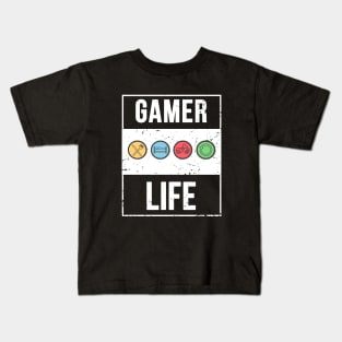 Gamer Life T-Shirt Design Kids T-Shirt